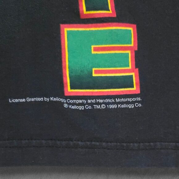 Vintage NASCAR Terry Lebonte Corn Flakes All Over Print Shirt AOP Medium - Picture 4 of 6